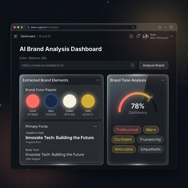 Pomelli AI Business DNA Builder - Brand Intelligence color extraction